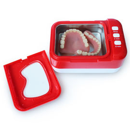 Portatif Küçük Ultrasonik Temizleyici, Kırmızı Ultrasonik Dental Temizleyici CE Rohs
