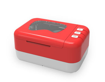 Yeni Mini Kırmızı JP-520 Ultrasonik Protez Sterilizatörü Ebeveynler İçin 15W