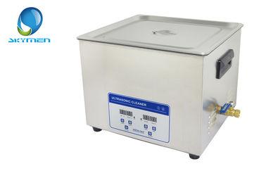 CE / ROHS Dijital Isıtmalı Ultrasonik Temizleyici 15L Mutfak Gereçleri Temizleme Makinesi