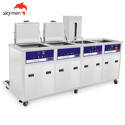 396Litre Dört Tanklı Ultrasonik Temizleme Makinesi Oto Araba Metal Parçaları İçin Toz Yağını Kaldırın