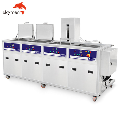 396Litre Dört Tanklı Ultrasonik Temizleme Makinesi Oto Araba Metal Parçaları İçin Toz Yağını Kaldırın