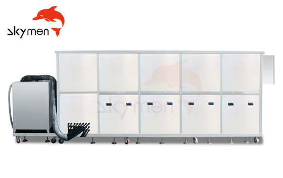 Büyük Tank Ultrasonik Temizleyici 3600L Isı Değiştiricisi Temizleme Karbon Depozito