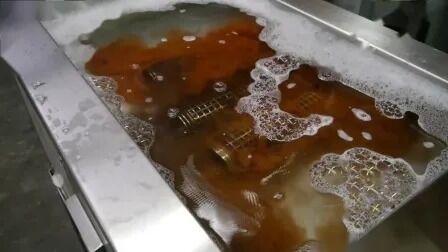 Çin Fabrikası Skymen 175L 2400W Endüstriyel Motor Bloku Parçaları Temizleme için Ultrasonik Temizleme Makinesi