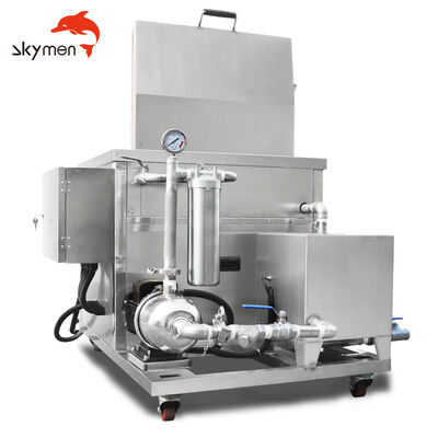 Çin Fabrikası Skymen 175L 2400W Endüstriyel Motor Bloku Parçaları Temizleme için Ultrasonik Temizleme Makinesi