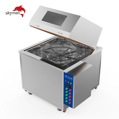 Metal Parçalar Yağ Alma için Endüstriyel Yüksek Basınçlı Döner Sprey Ultrasonik Temizleme Makinesi
