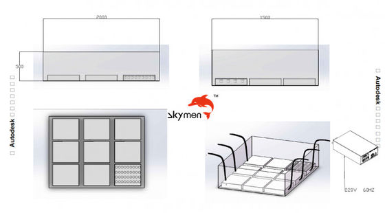 Dondurulabilir ultrasonik dönüştürücüler plaka/kutusu