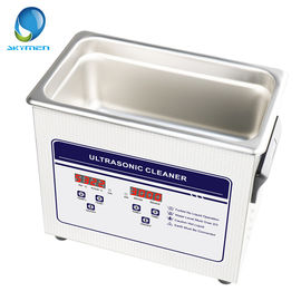 Metal Masaüstü Ultrasonik Temizleyici, 40KHz Ultrasonik Temizleme Ekipmanı 3.2L 120 Watt