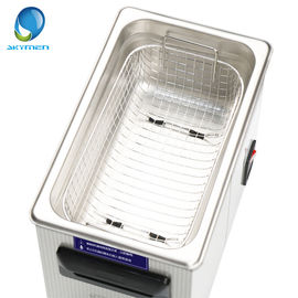 Metal Masaüstü Ultrasonik Temizleyici, 40KHz Ultrasonik Temizleme Ekipmanı 3.2L 120 Watt
