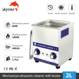 100W Isıtma Fonksiyonlu Masaüstü Ultrasonik Temizleyici 2 Litre Tankı 40KHz Takı İçin