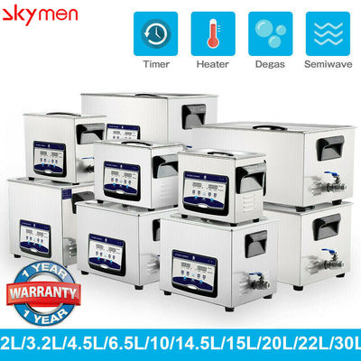 SUS304 1.19 Galon Tezgahüstü Ultrasonik Temizleyici 200W Meyveler İçin