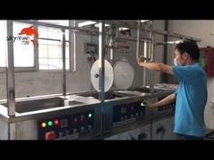 Skymen JTM-3024GH 77L 1200W Dpf Üç Tanklı Endüstriyel Ultrasonik Temizleyici Li ile Yatay Hareket